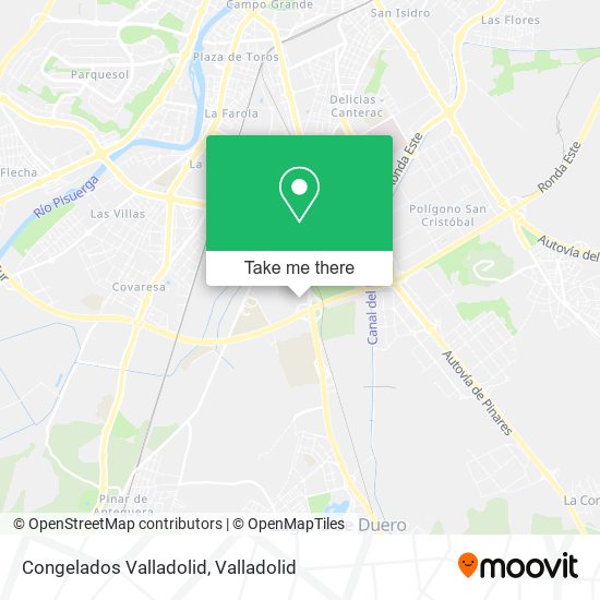 Congelados Valladolid map