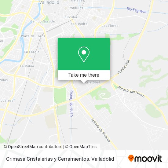 Crimasa Cristalerías y Cerramientos map
