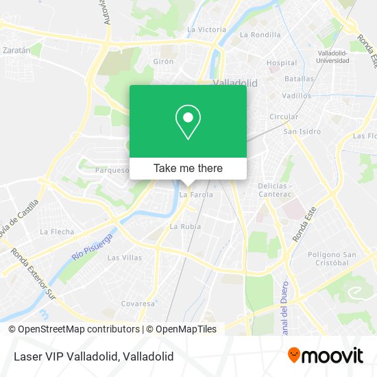 mapa Laser VIP Valladolid