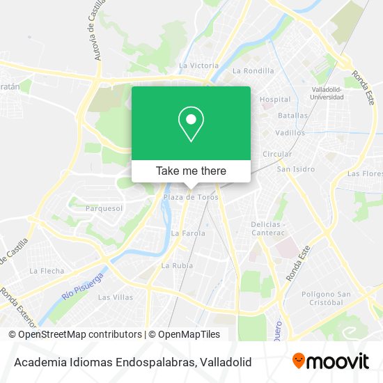 mapa Academia Idiomas Endospalabras