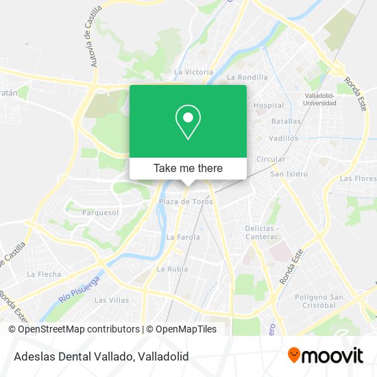 mapa Adeslas Dental Vallado