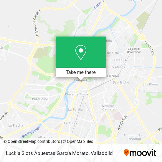 mapa Luckia Slots Apuestas García Morato