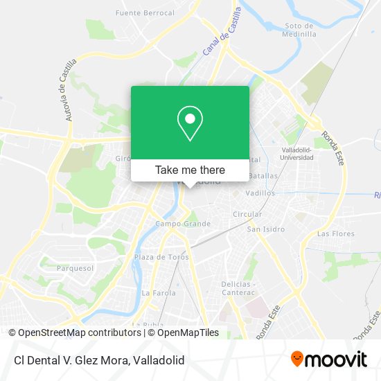 Cl Dental V. Glez Mora map