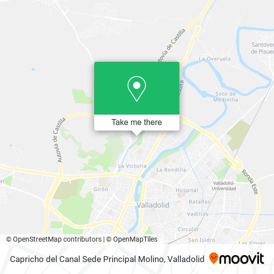 Capricho del Canal Sede Principal Molino map