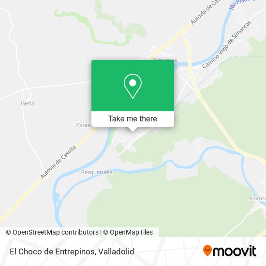 El Choco de Entrepinos map