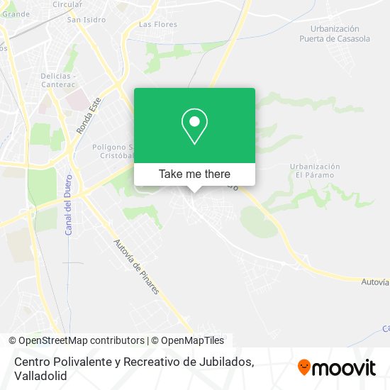 mapa Centro Polivalente y Recreativo de Jubilados