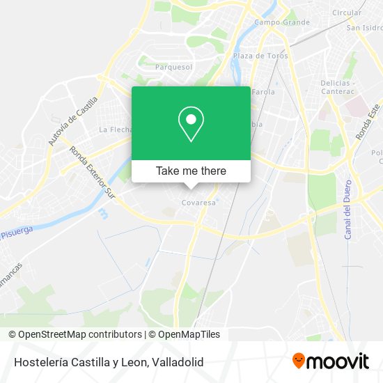 Hostelería Castilla y Leon map