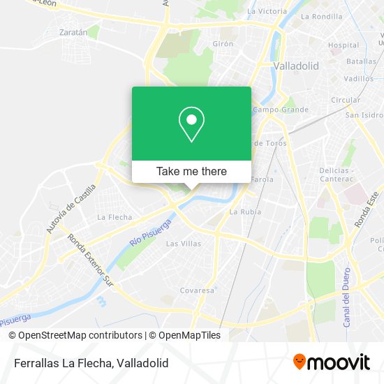 Ferrallas La Flecha map