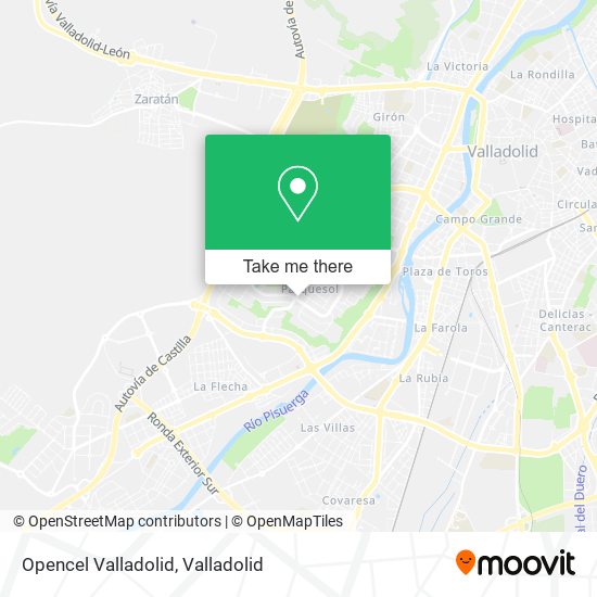 Opencel Valladolid map