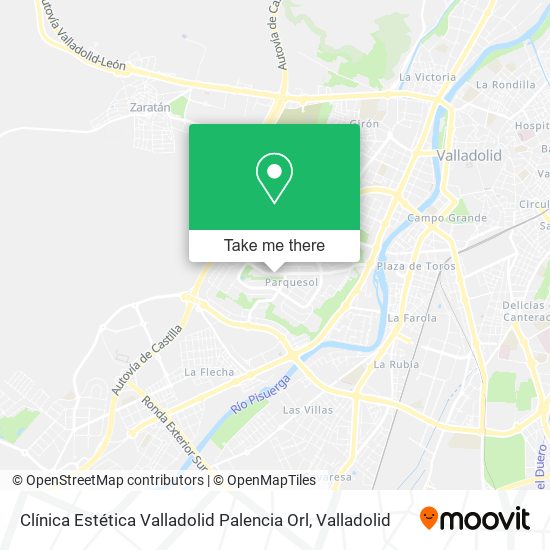 Clínica Estética Valladolid Palencia Orl map