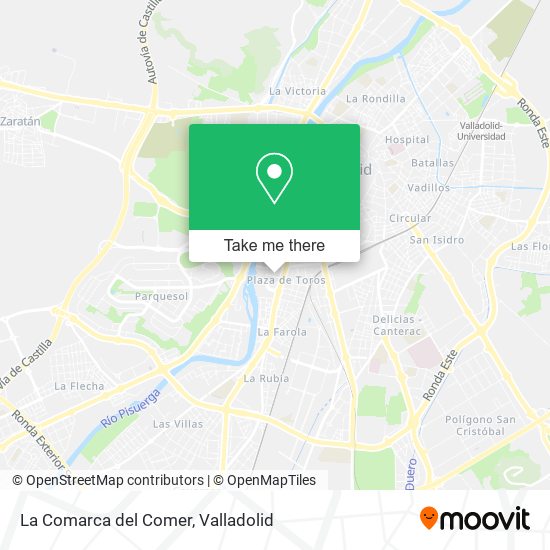 La Comarca del Comer map