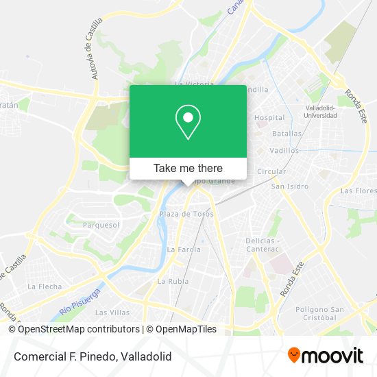 Comercial F. Pinedo map