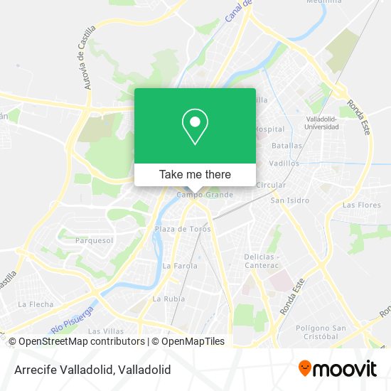 Arrecife Valladolid map