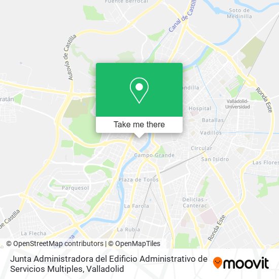 mapa Junta Administradora del Edificio Administrativo de Servicios Multiples