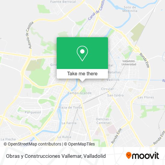 Obras y Construcciones Vallemar map