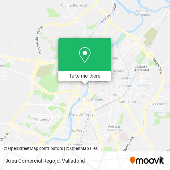 Area Comercial Regojo map