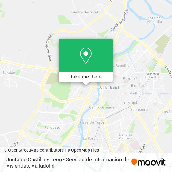 mapa Junta de Castilla y Leon - Servicio de Información de Viviendas