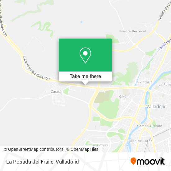 La Posada del Fraile map