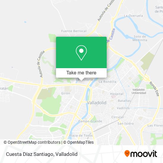 Cuesta Díaz Santiago map