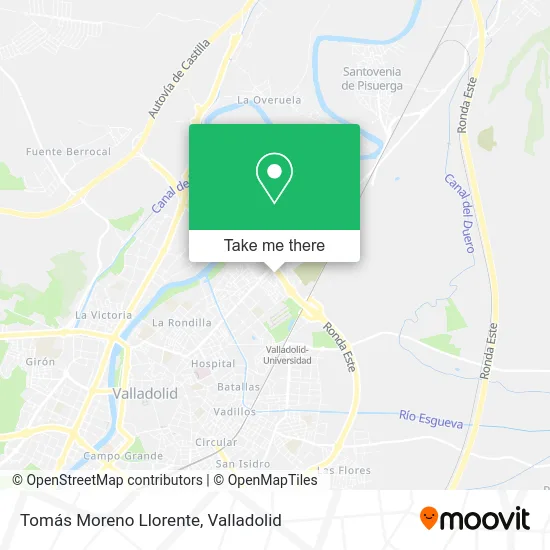 Tomás Moreno Llorente map