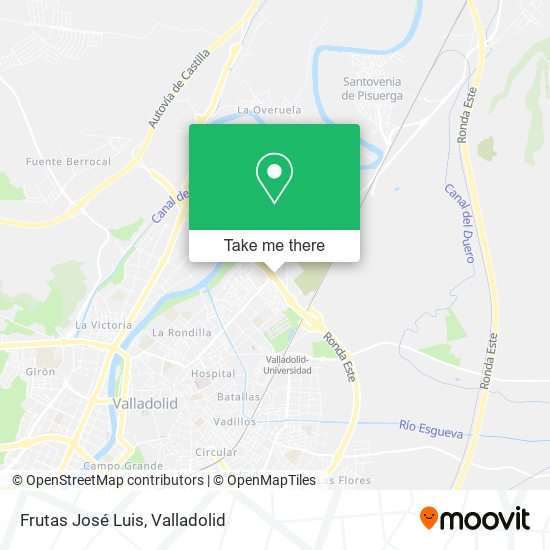 Frutas José Luis map