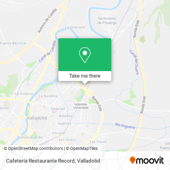 Cafetería Restaurante Record map
