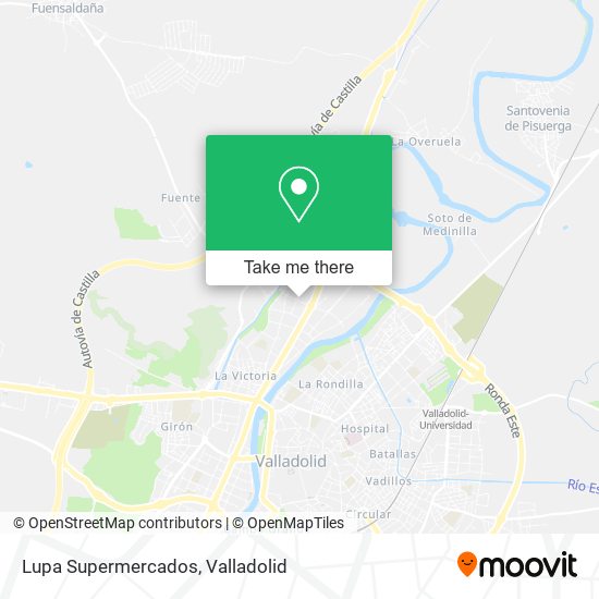 Lupa Supermercados map