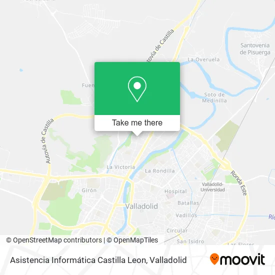 Asistencia Informática Castilla Leon map