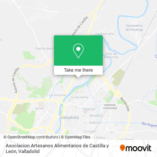 mapa Asociacion Artesanos Alimentarios de Castilla y León