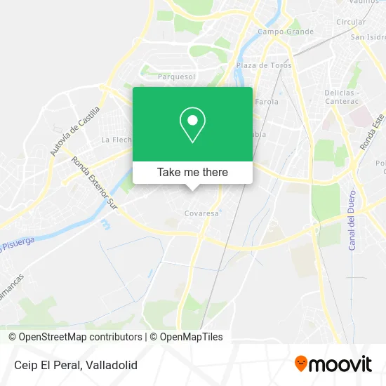 Ceip El Peral map