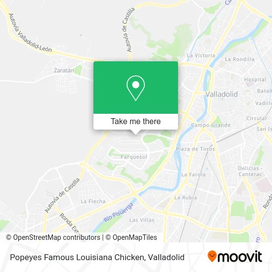 Popeyes Famous Louisiana Chicken map