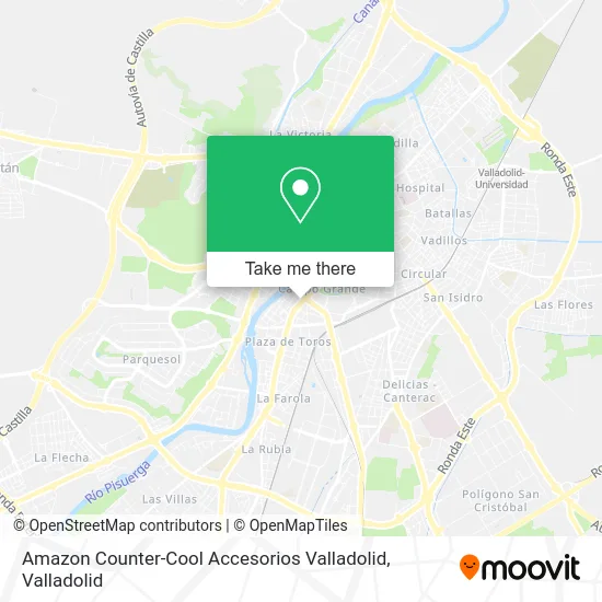 Amazon Counter-Cool Accesorios Valladolid map
