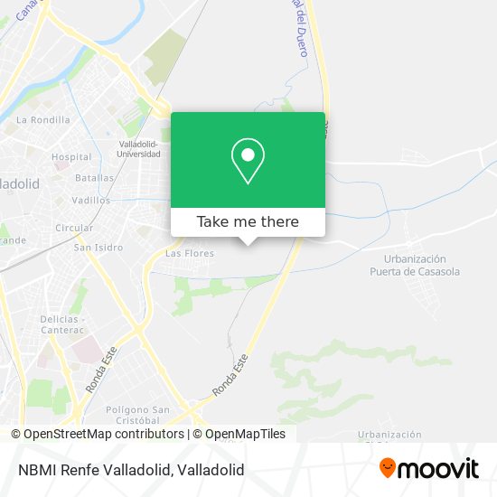 NBMI Renfe Valladolid map