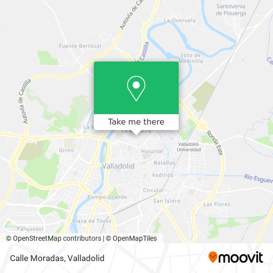 Calle Moradas map