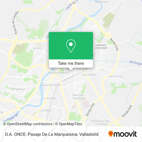 D.A. ONCE. Pasaje De La Marquesina map