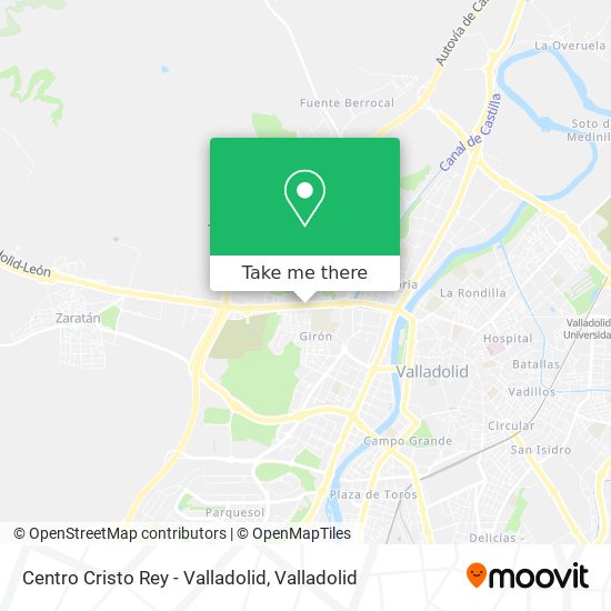 Centro Cristo Rey - Valladolid map