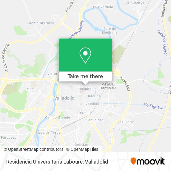 mapa Residencia Universitaria Laboure