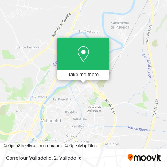 Carrefour Valladolid, 2 map