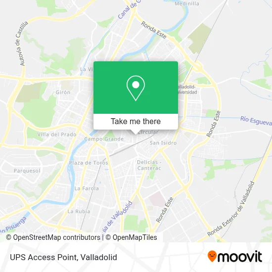 Ups Access Point map