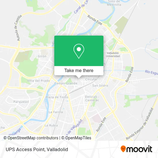 Ups Access Point map