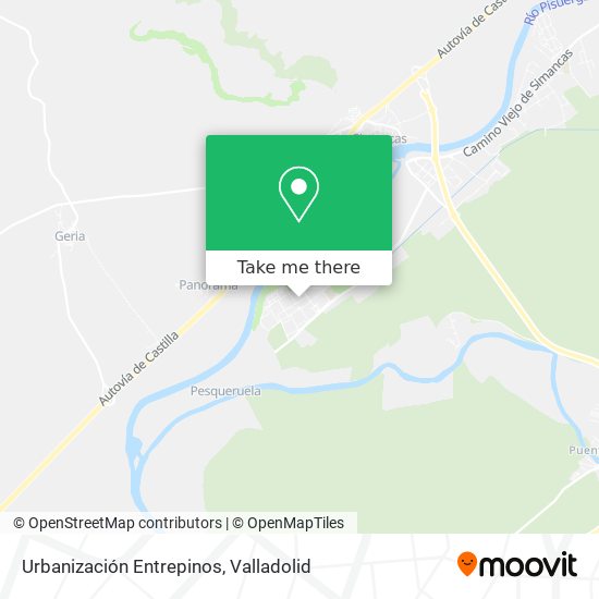 Urbanización Entrepinos map