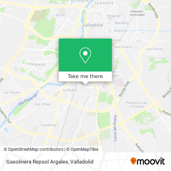 Gasolinera Repsol Argales map