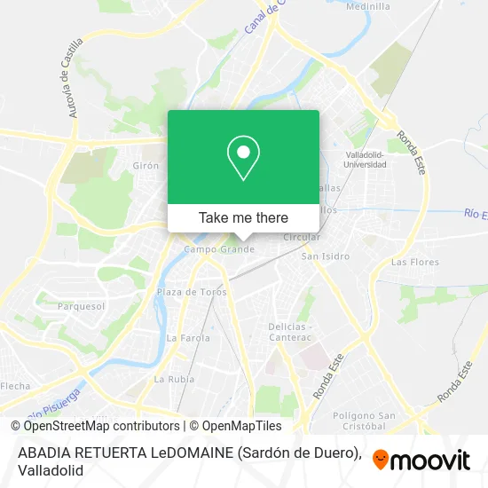 ABADIA RETUERTA LeDOMAINE (Sardón de Duero) map