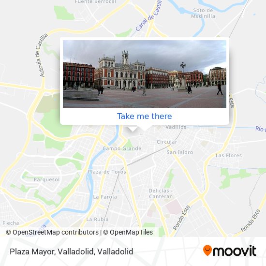 Plaza Mayor, Valladolid map