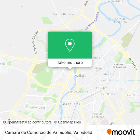 Camara de Comercio de Valladolid map