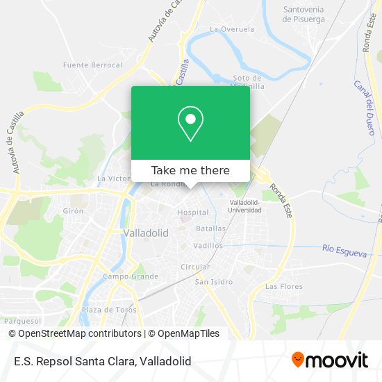 E.S.  Repsol Santa Clara map
