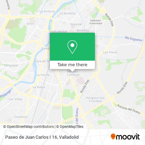 mapa Paseo de Juan Carlos I 16