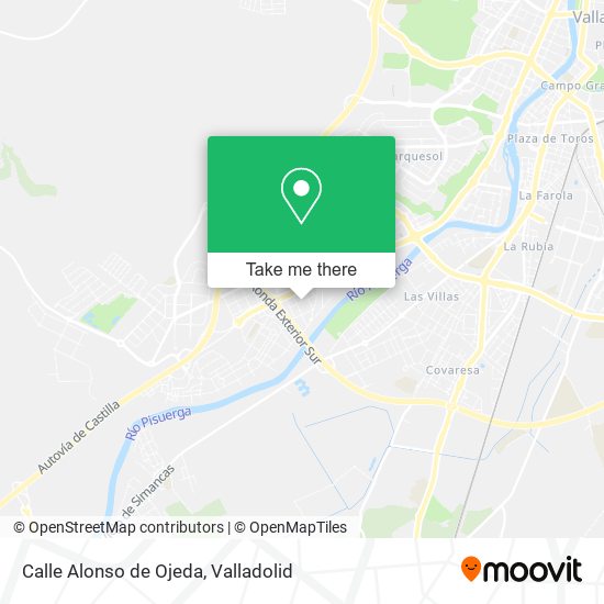 Calle Alonso de Ojeda map