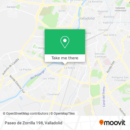 Paseo de Zorrilla 198 map