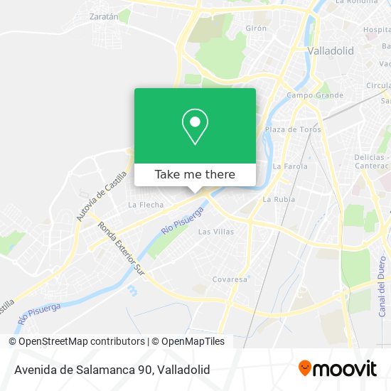 mapa Avenida de Salamanca 90